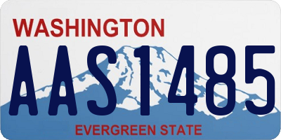 WA license plate AAS1485