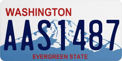 WA license plate AAS1487
