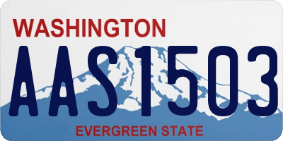 WA license plate AAS1503