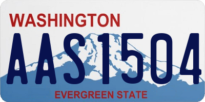 WA license plate AAS1504