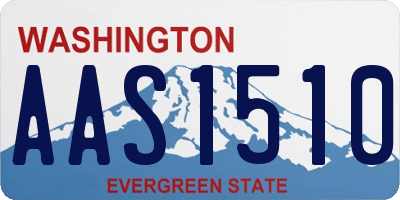WA license plate AAS1510