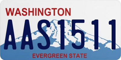 WA license plate AAS1511