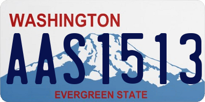 WA license plate AAS1513