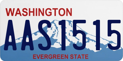 WA license plate AAS1515
