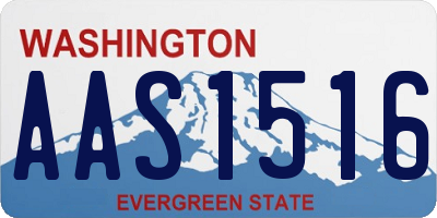 WA license plate AAS1516