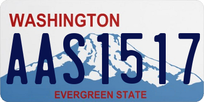 WA license plate AAS1517