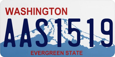 WA license plate AAS1519