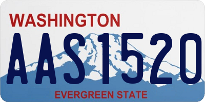 WA license plate AAS1520