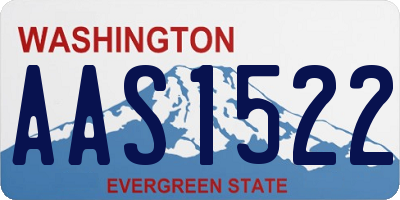 WA license plate AAS1522