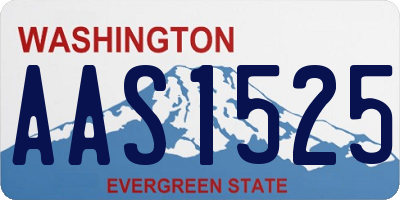 WA license plate AAS1525
