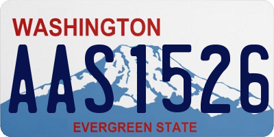 WA license plate AAS1526