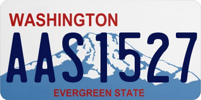 WA license plate AAS1527
