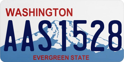 WA license plate AAS1528