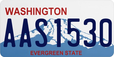 WA license plate AAS1530