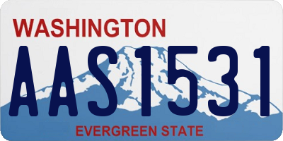 WA license plate AAS1531