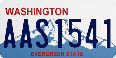 WA license plate AAS1541