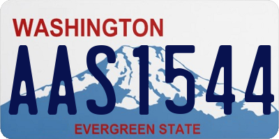 WA license plate AAS1544