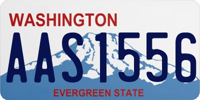 WA license plate AAS1556