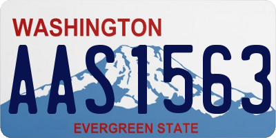 WA license plate AAS1563