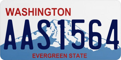 WA license plate AAS1564