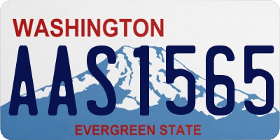 WA license plate AAS1565