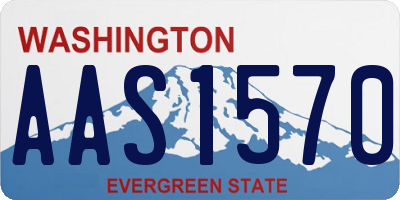 WA license plate AAS1570