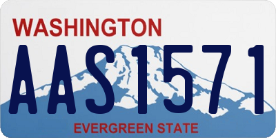 WA license plate AAS1571