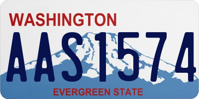 WA license plate AAS1574
