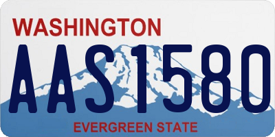WA license plate AAS1580