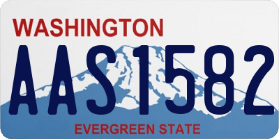 WA license plate AAS1582