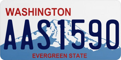WA license plate AAS1590