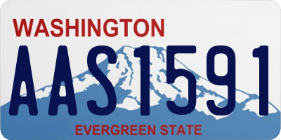 WA license plate AAS1591