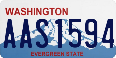 WA license plate AAS1594