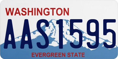 WA license plate AAS1595