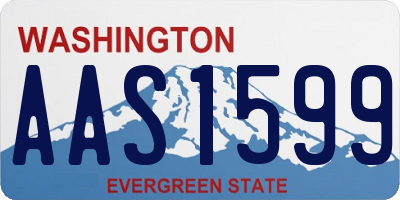 WA license plate AAS1599