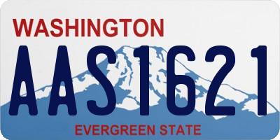 WA license plate AAS1621