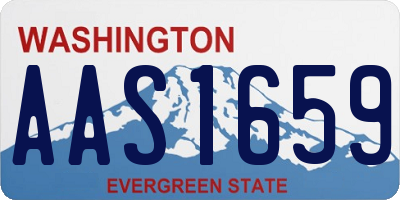 WA license plate AAS1659