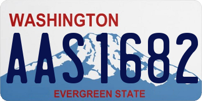 WA license plate AAS1682