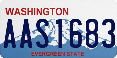 WA license plate AAS1683
