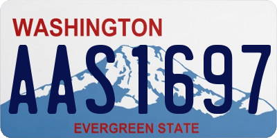 WA license plate AAS1697