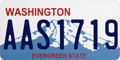 WA license plate AAS1719