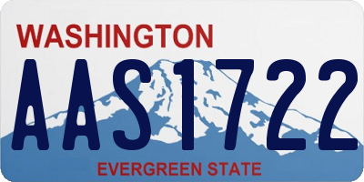 WA license plate AAS1722