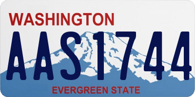 WA license plate AAS1744