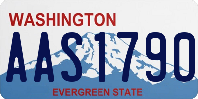 WA license plate AAS1790