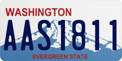 WA license plate AAS1811