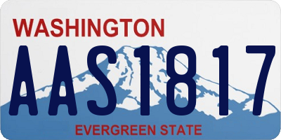 WA license plate AAS1817