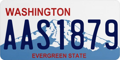 WA license plate AAS1879