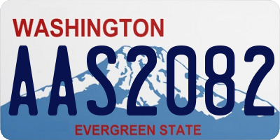 WA license plate AAS2082
