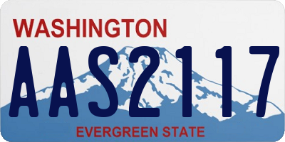WA license plate AAS2117