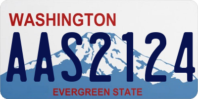 WA license plate AAS2124